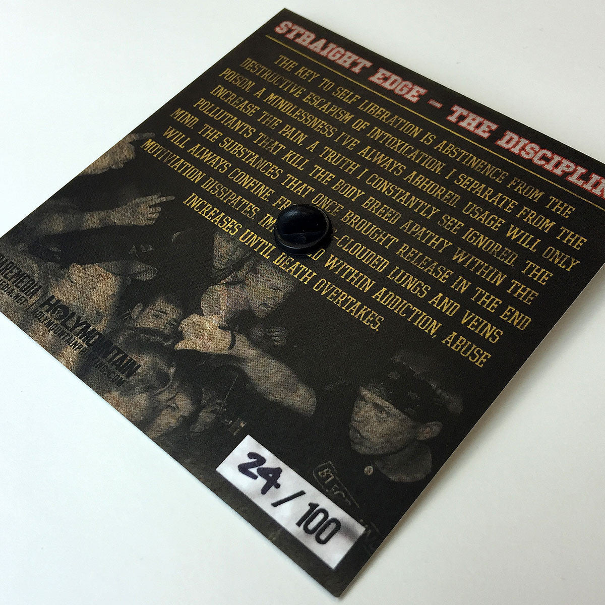 Earth Crisis Camo Wrenches Enamel Pin