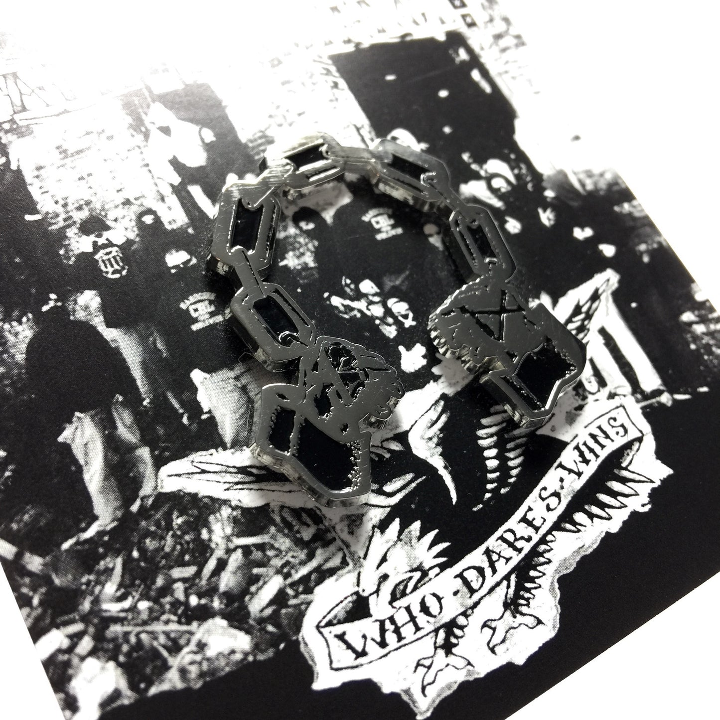 The Path of Resistance - The Chain - Silver Enamel Pin