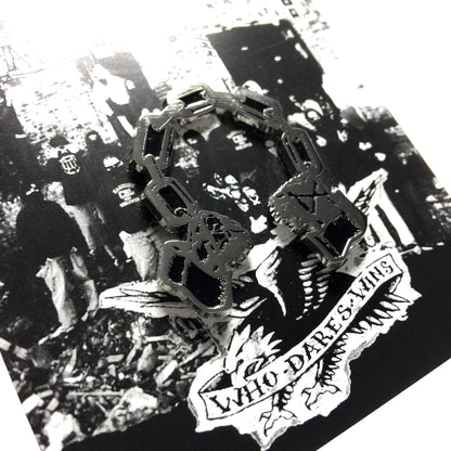The Path of Resistance - The Chain - Silver Enamel Pin