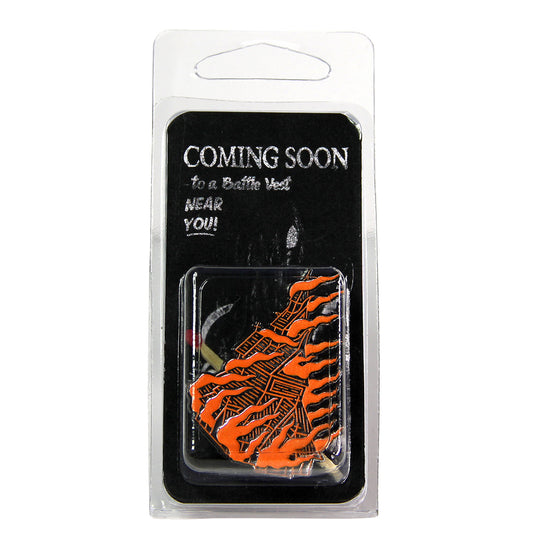 Fantoft Stave Pin - Black & Orange Glow