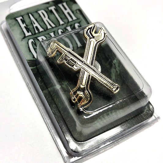 Earth Crisis Gold Wrenches Pin